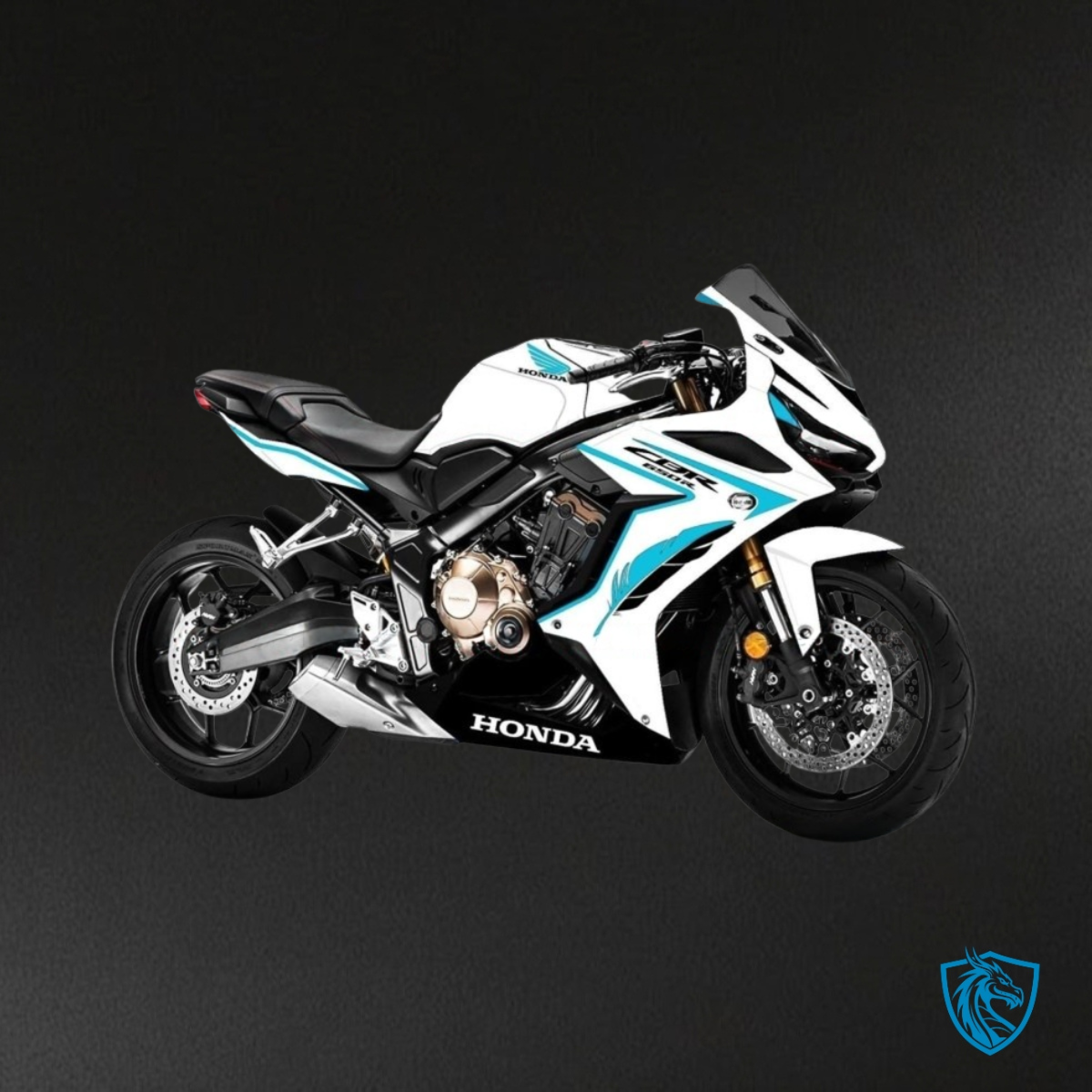 Honda CBR650R (2019-2020) White & Black - Replacement Motorcycle Fairings Kit
