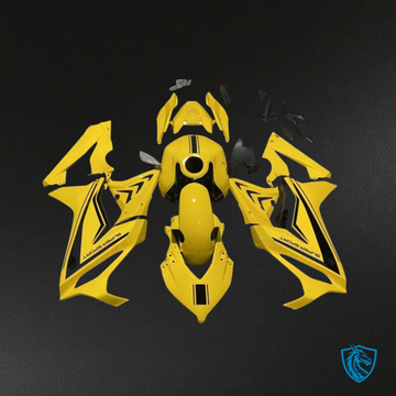 Honda CBR650R (2019-2020) Gloss Black & Yellow - Custom ABS Fairing Kit