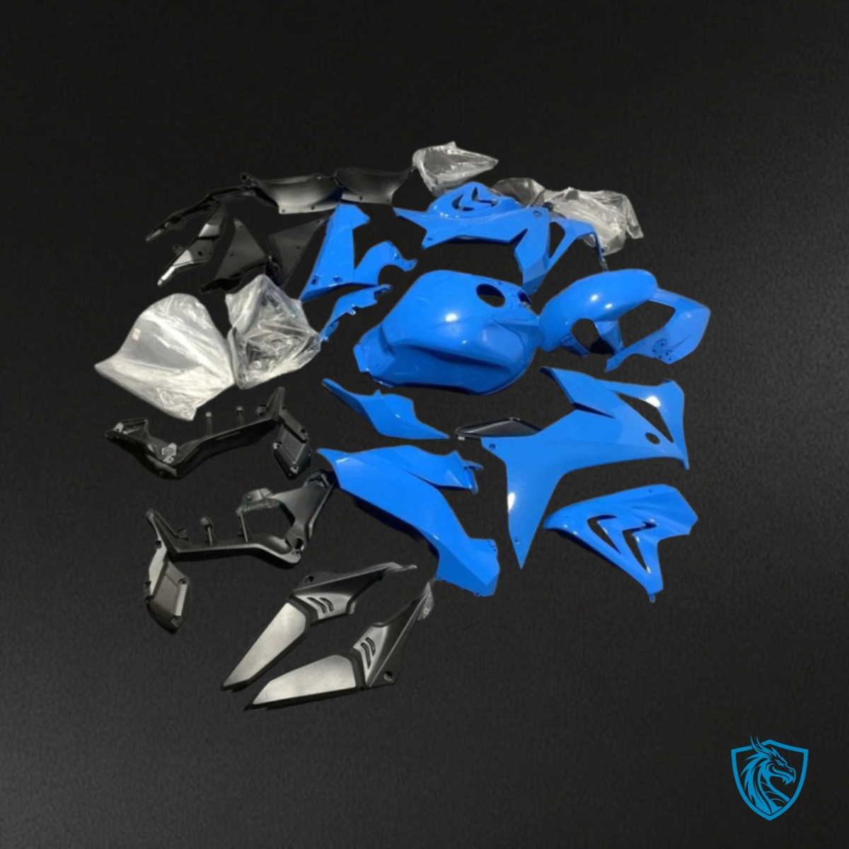 Honda CBR650R (2019-2020) Glossy Blue - Custom ABS Fairing Kit