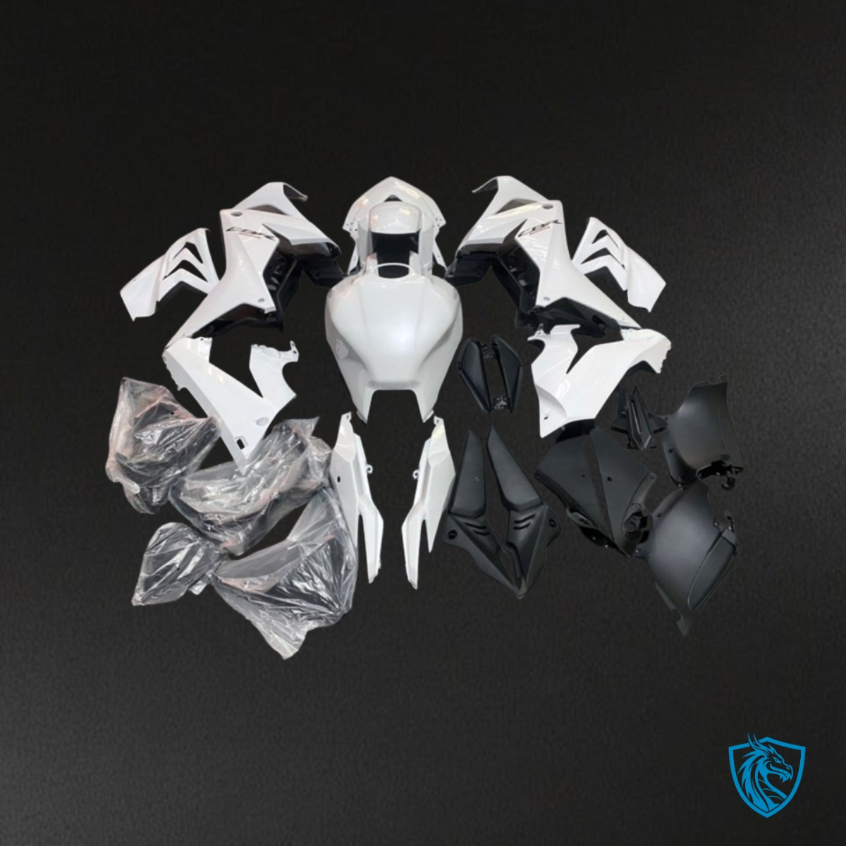 Honda CBR650R (2019-2020) Gloss White - Custom ABS Fairing Kit