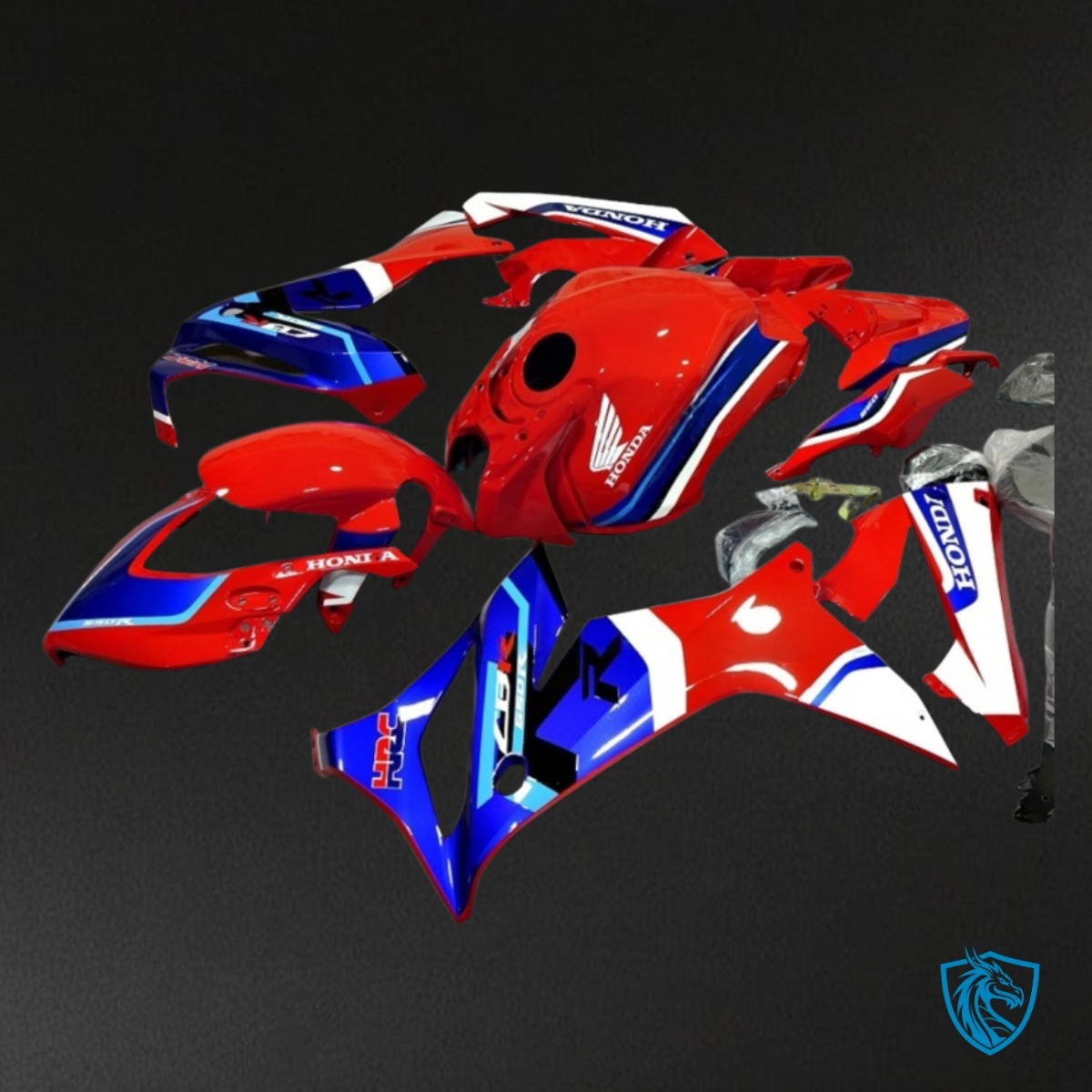 Honda CBR650R (2019-2020) Gloss White, Blue & Red ABS Bodywork - Fairings Kit