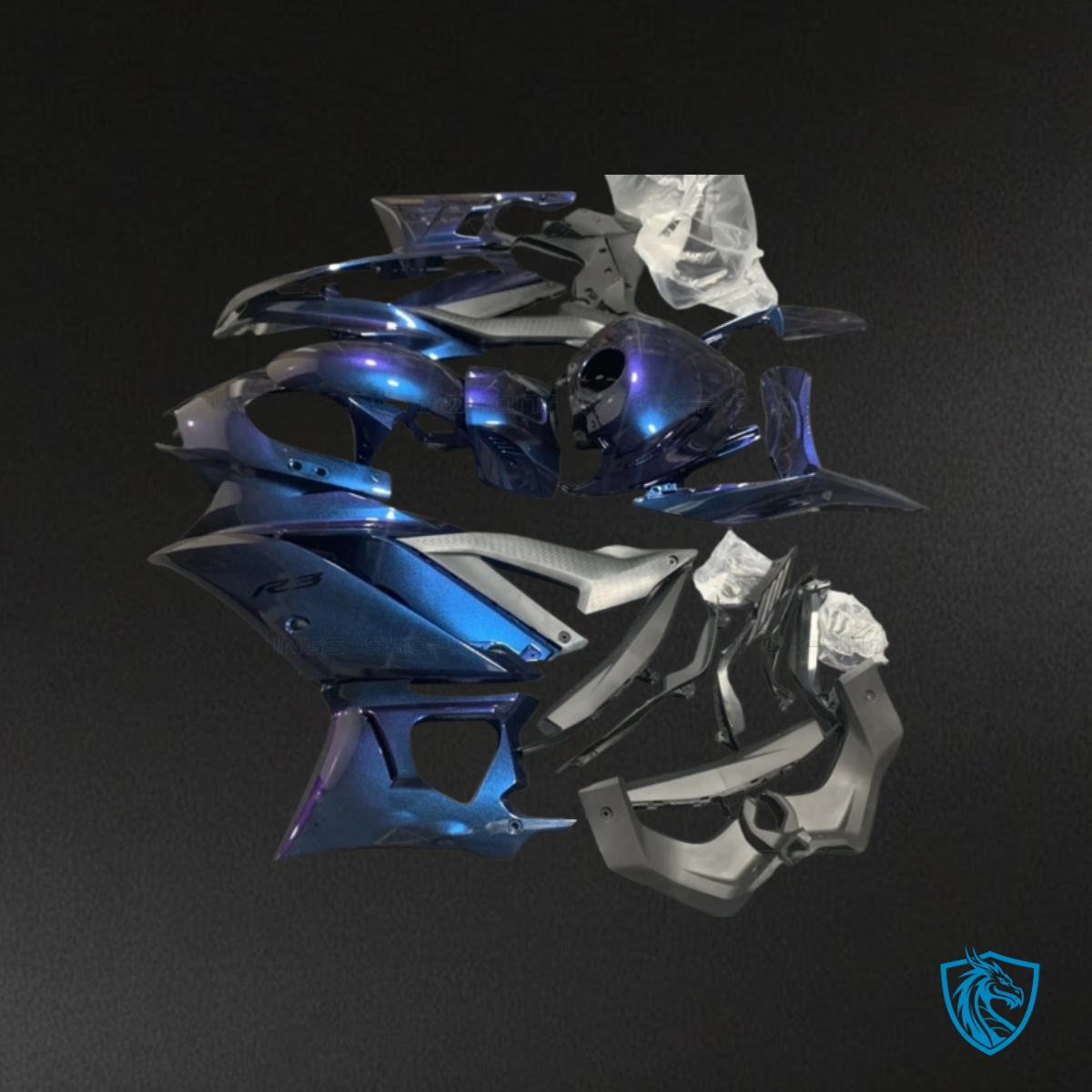 Yamaha YZF R3R25 (2019-2020) Chameleon Blue ABS Bodywork - Fairings Kit