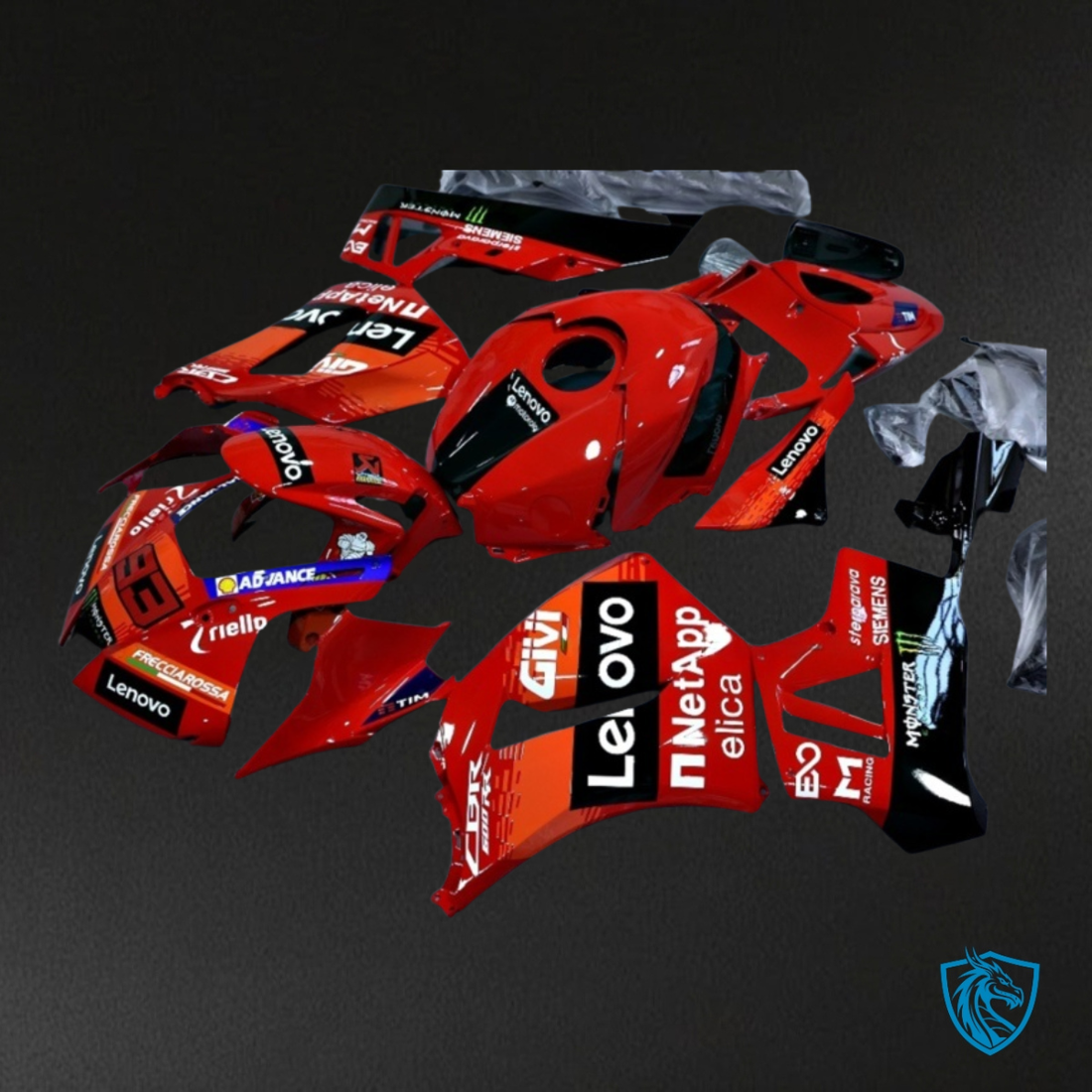 Honda CBR600RR (2020-2021) Red & Black Fairing Kit | ABS Bodywork