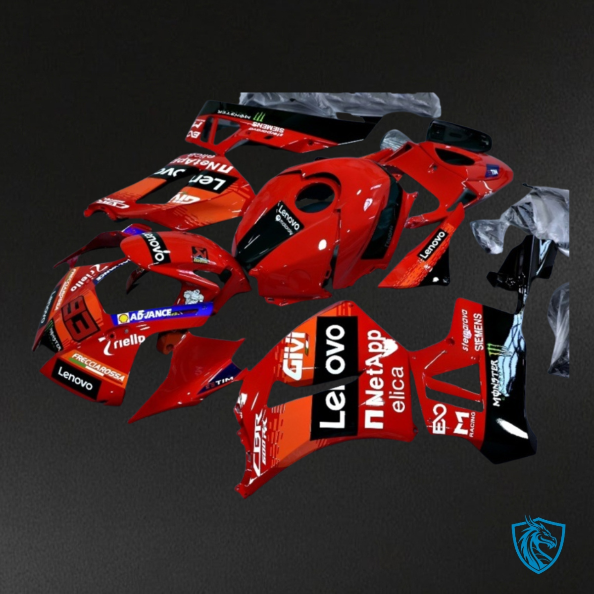 Honda CBR600RR (2020-2021) Red & Black Fairing Kit | ABS Bodywork