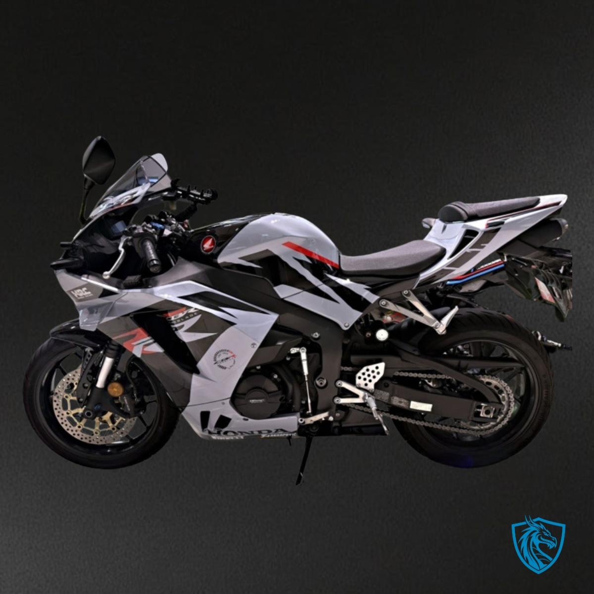 Honda CBR600RR (2020-2021) Gloss Black & White - MERGEment Motorcycle Fairings Kit