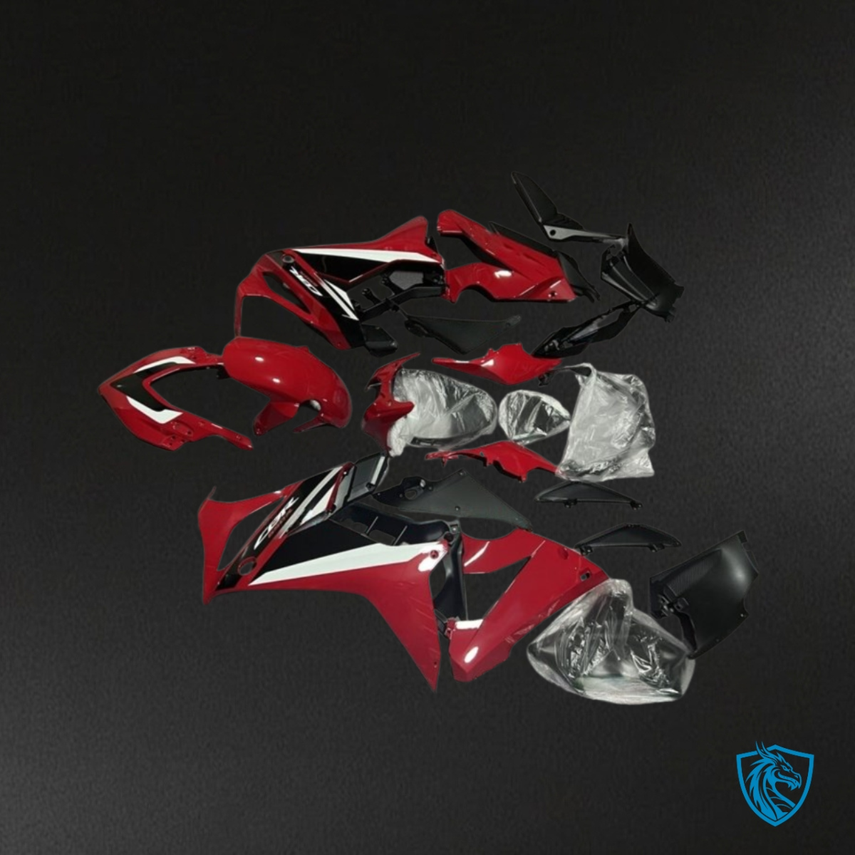 Honda CBR650R (2021-2023) Gloss Black, White & Red ABS Bodywork - Fairings Kit