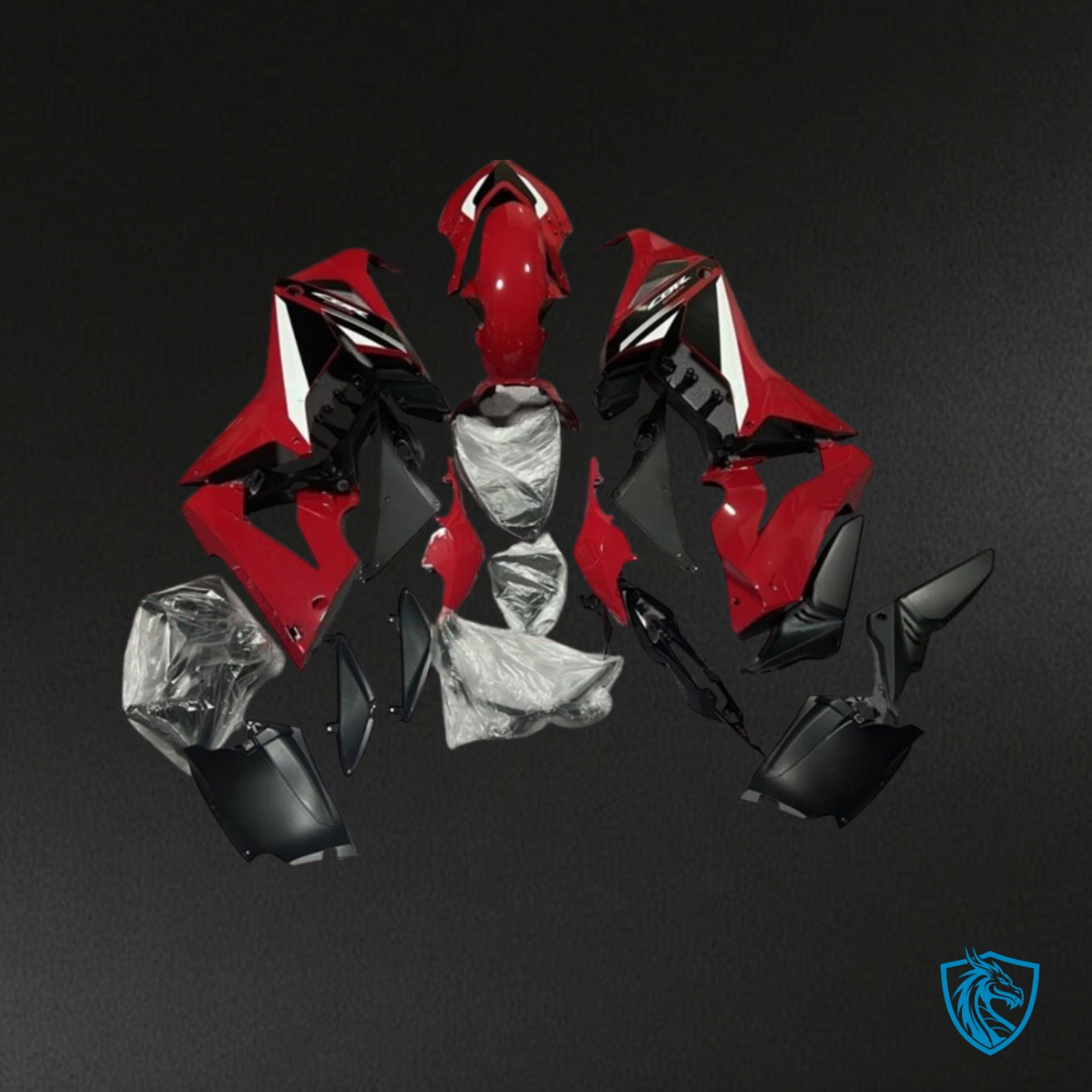 Honda CBR650R (2021-2023) Gloss Black, White & Red ABS Bodywork - Fairings Kit