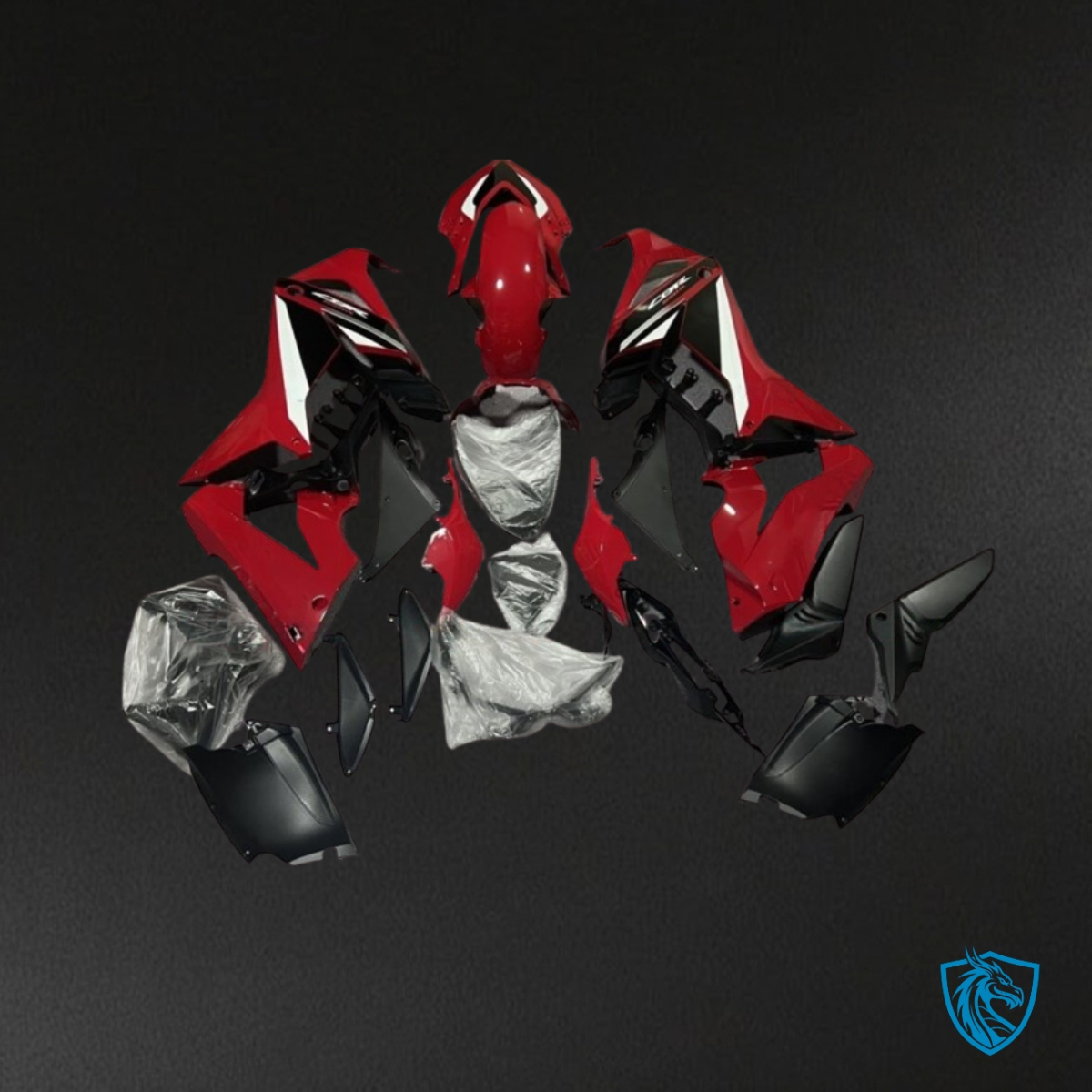 Honda CBR650R (2021-2023) Gloss Black, White & Red ABS Bodywork - Fairings Kit