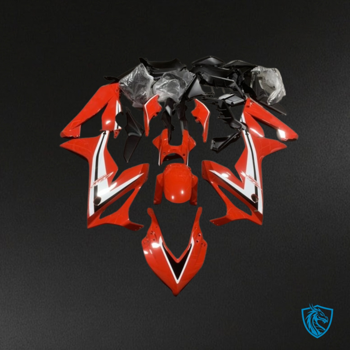Honda CBR650R (2021-2023) Red, White & Black - Replacement Motorcycle Fairings Kit