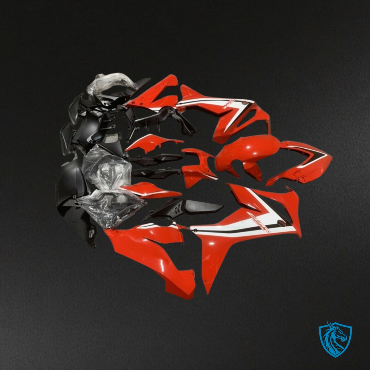 Honda CBR650R (2021-2023) Red, White & Black - Replacement Motorcycle Fairings Kit