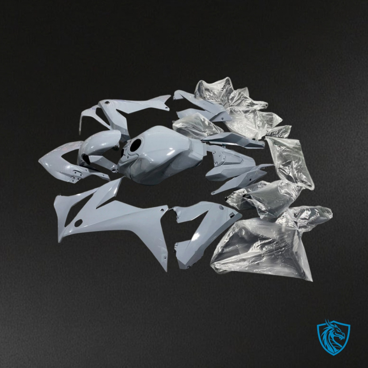 Honda CBR650R (2021-2023) Gloss Gray - Custom ABS Fairing Kit