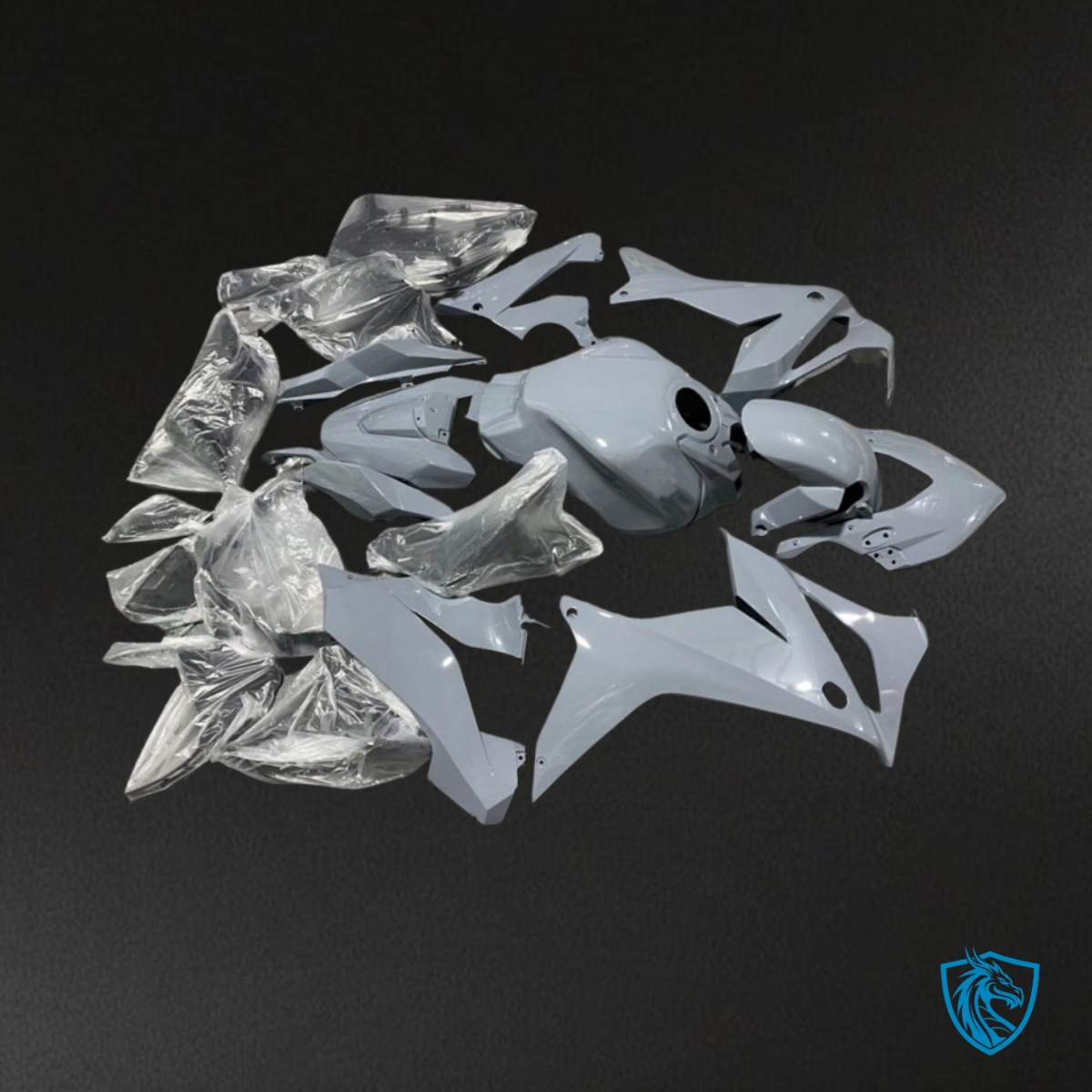 Honda CBR650R (2021-2023) Gloss Gray - Custom ABS Fairing Kit