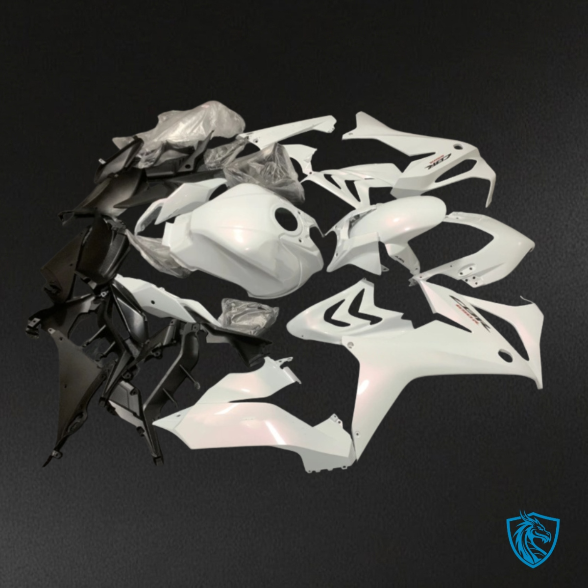 Honda CBR650R (2021-2023) Gloss White - Custom ABS Fairing Kit
