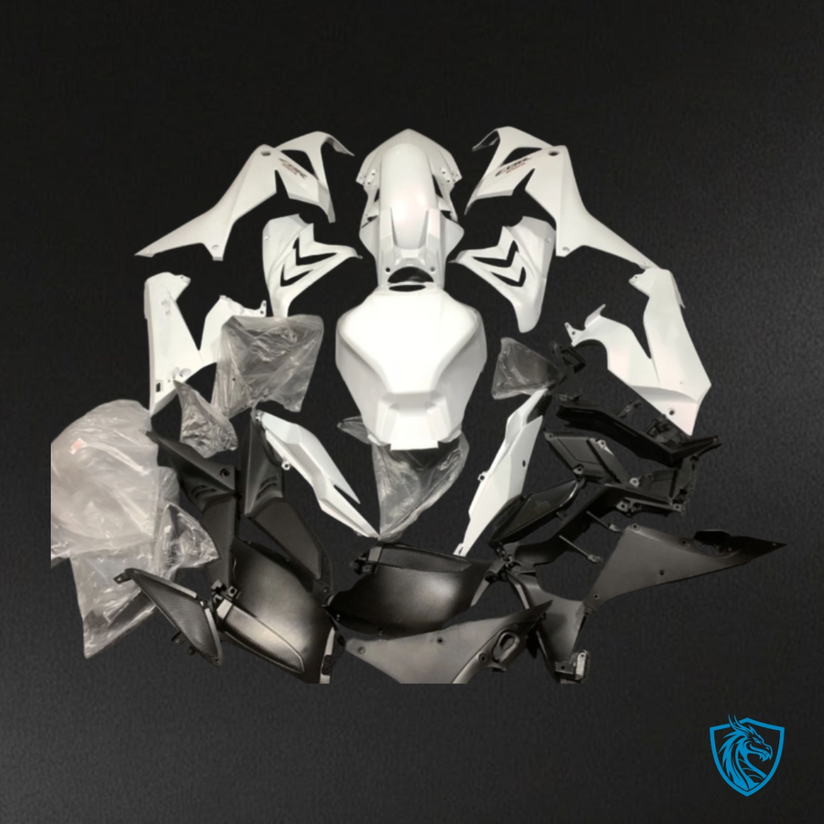 Honda CBR650R (2021-2023) Gloss White - Custom ABS Fairing Kit