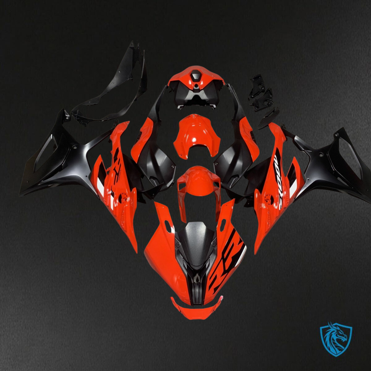 BMW S1000RR (2023) Red & Black ABS Bodywork - Fairings Kit