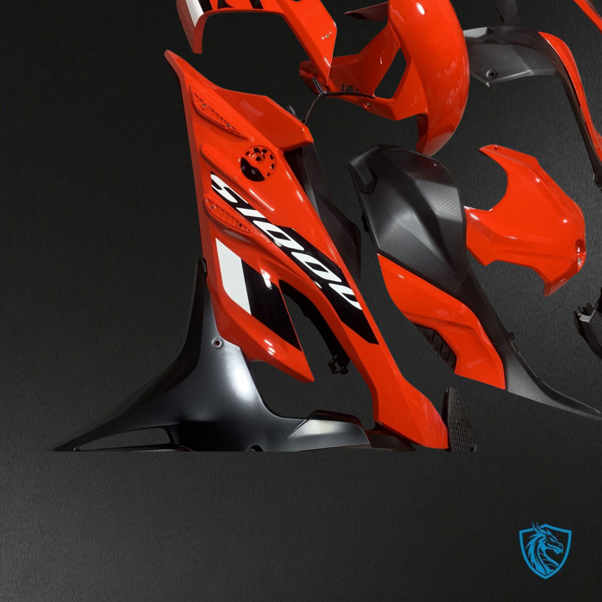 BMW S1000RR (2023) Red & Black ABS Bodywork - Fairings Kit
