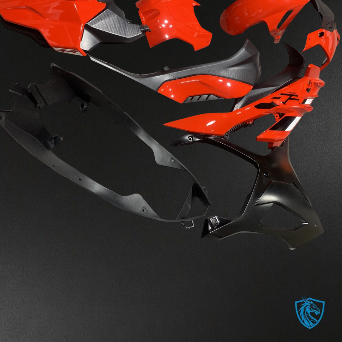BMW S1000RR (2023) Red & Black ABS Bodywork - Fairings Kit