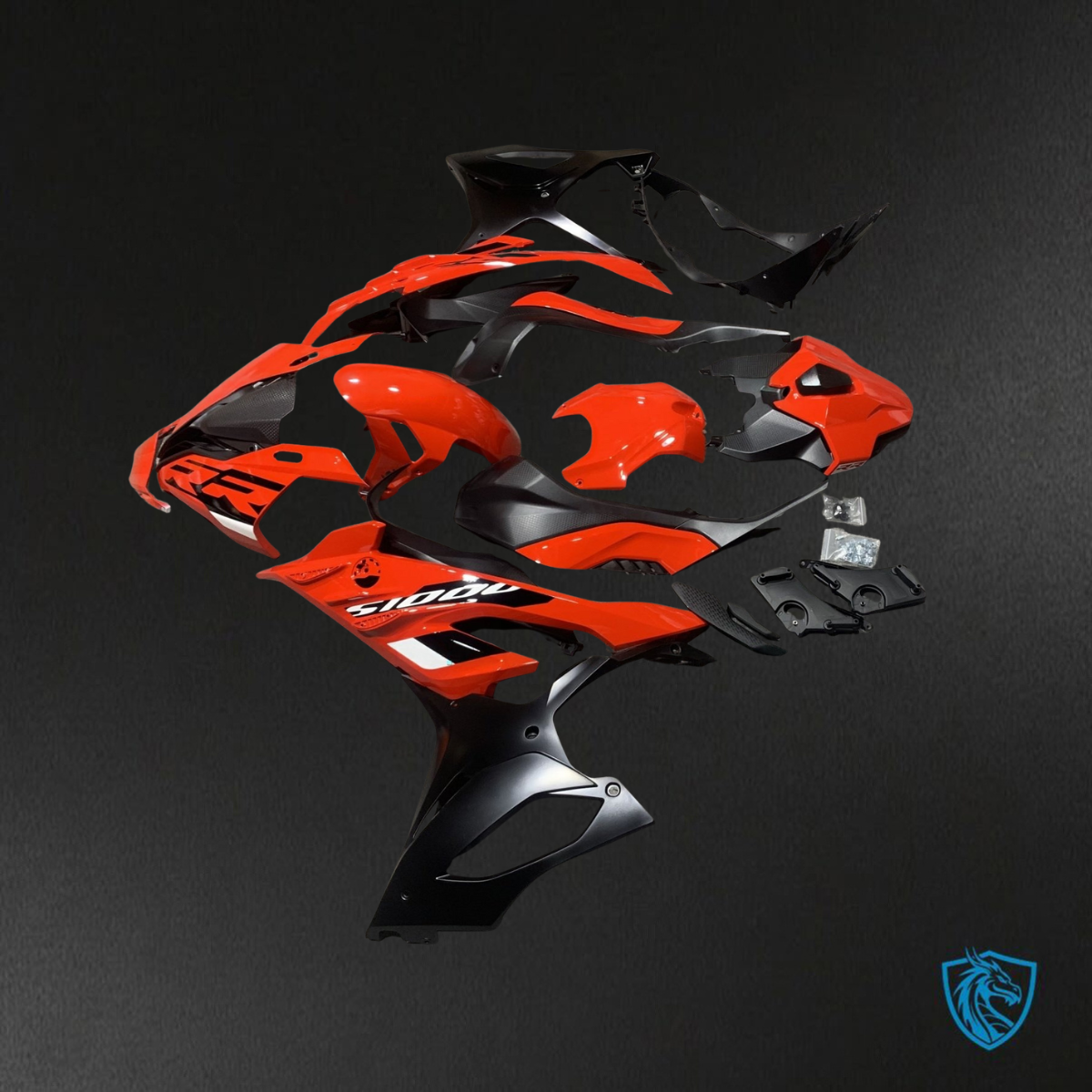 BMW S1000RR (2023) Red & Black ABS Bodywork - Fairings Kit