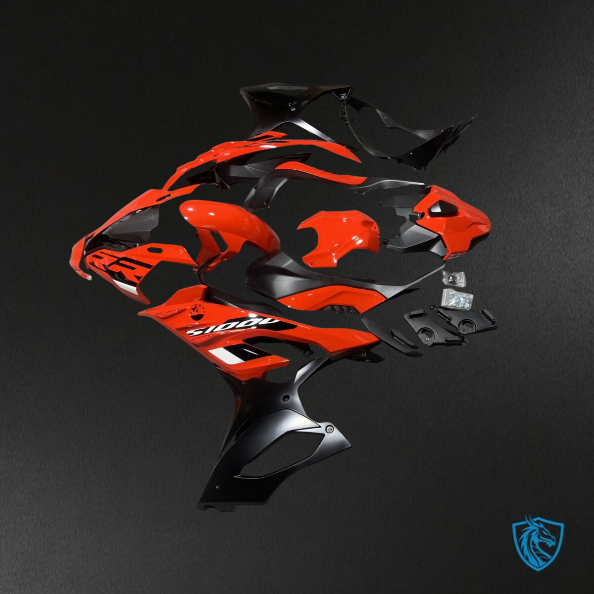 BMW S1000RR (2023) Red & Black ABS Bodywork - Fairings Kit
