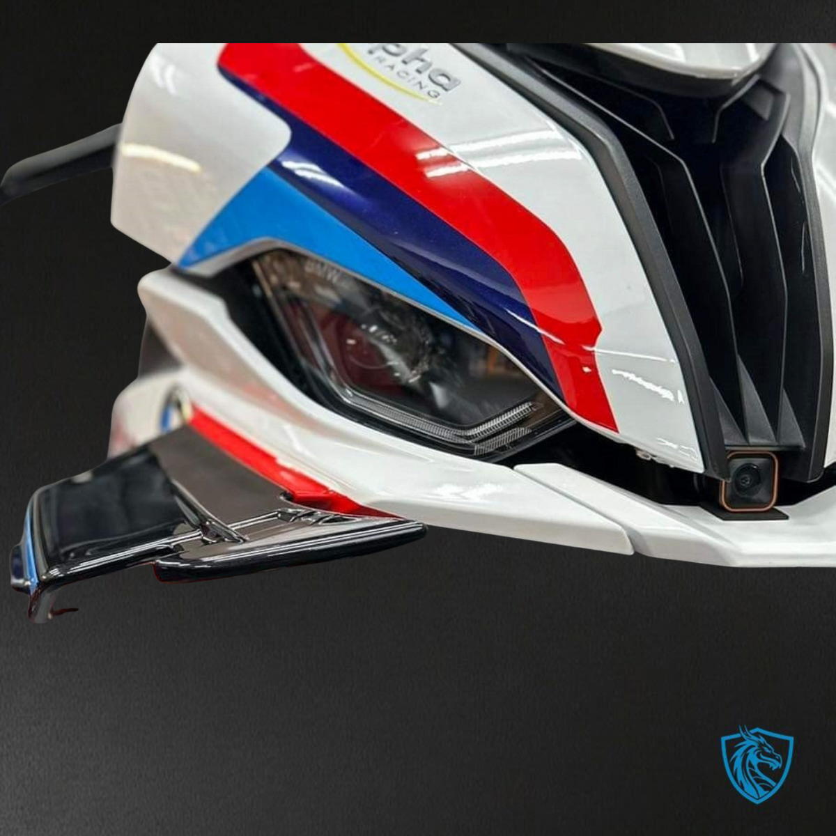 BMW S1000RR (2023) Red, Blue, Black & White Fairings Kit - Aftermarket ABS Bodywork