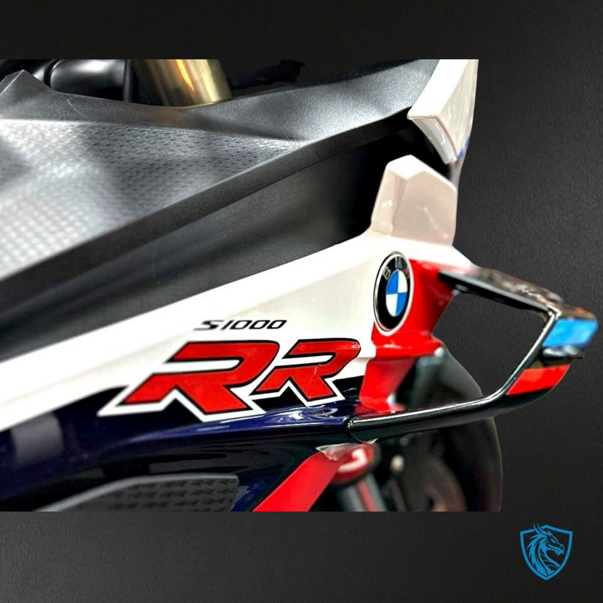 BMW S1000RR (2023) Red, Blue, Black & White Fairings Kit - Aftermarket ABS Bodywork