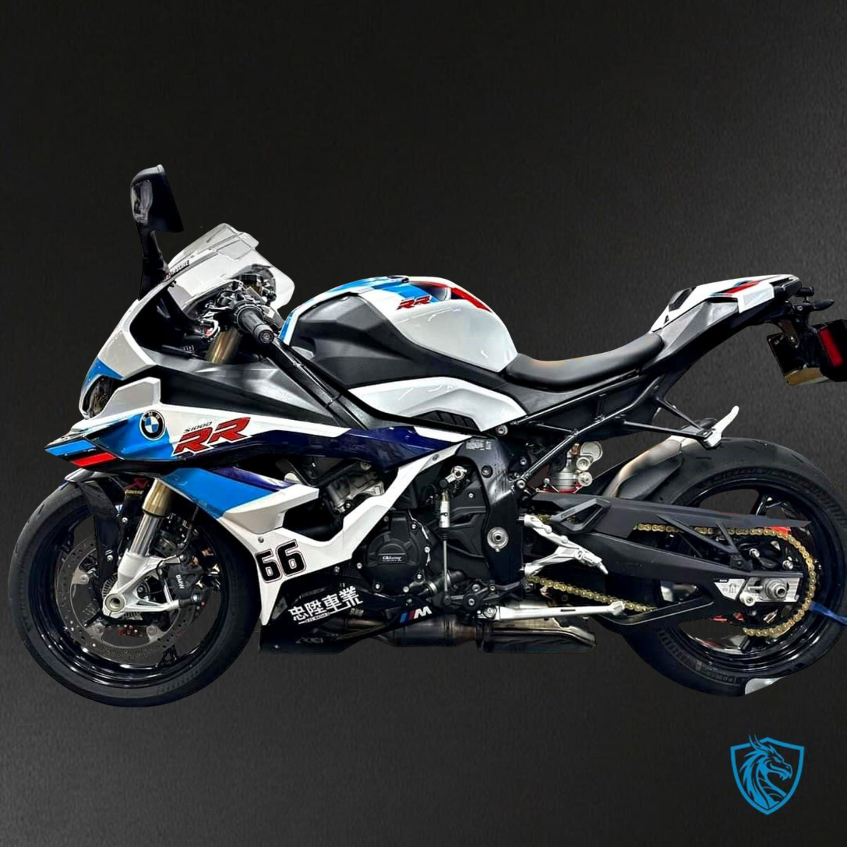 BMW S1000RR (2023) Red, Blue, Black & White Fairings Kit - Aftermarket ABS Bodywork