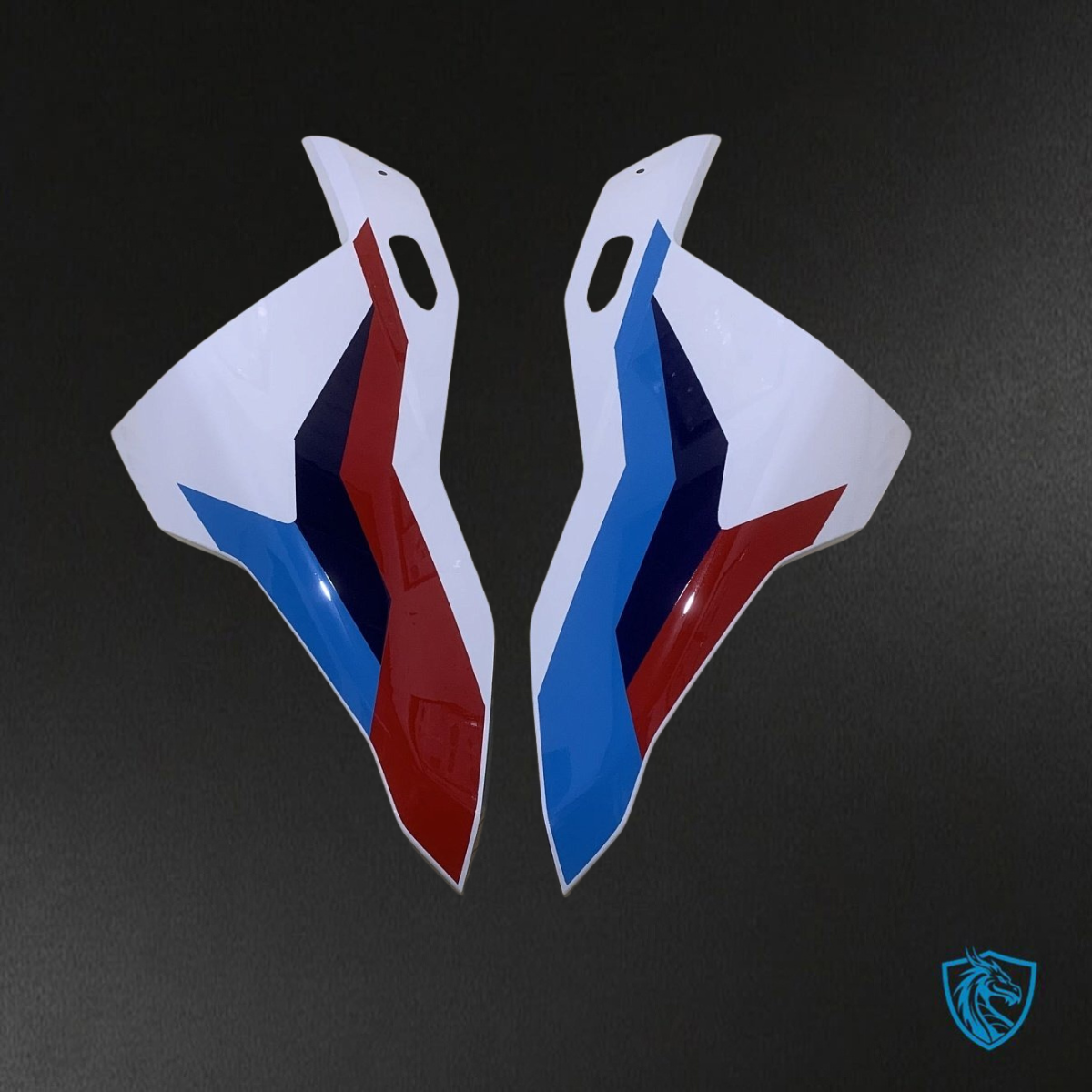 BMW S1000RR (2023) White, Black, Blue & Red ABS Bodywork - Fairings Kit