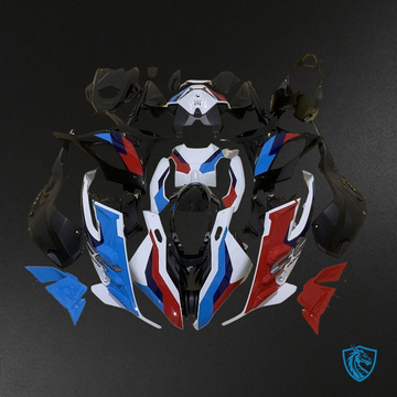 BMW S1000RR (2023) White, Black, Blue & Red ABS Bodywork - Fairings Kit