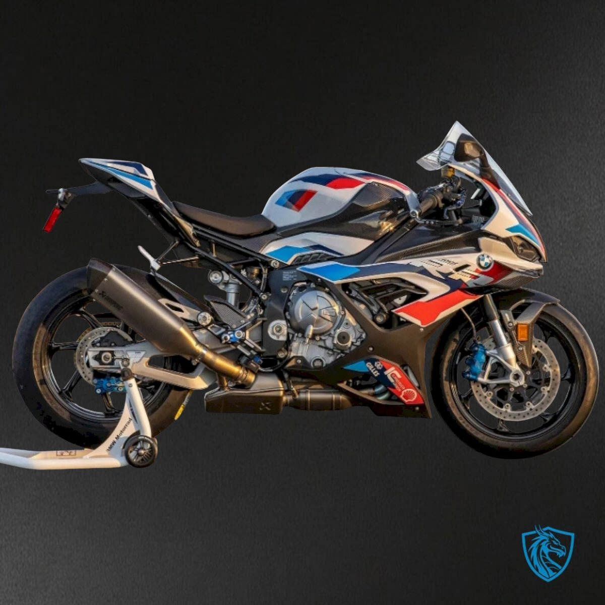 BMW S1000RR (2023) White, Black, Blue & Red ABS Bodywork - Fairings Kit