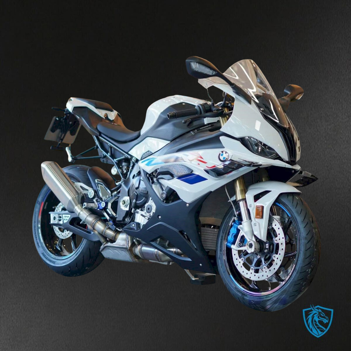 BMW S1000RR (2023) White, Black, Red & Blue - Replacement Motorcycle Fairings Kit
