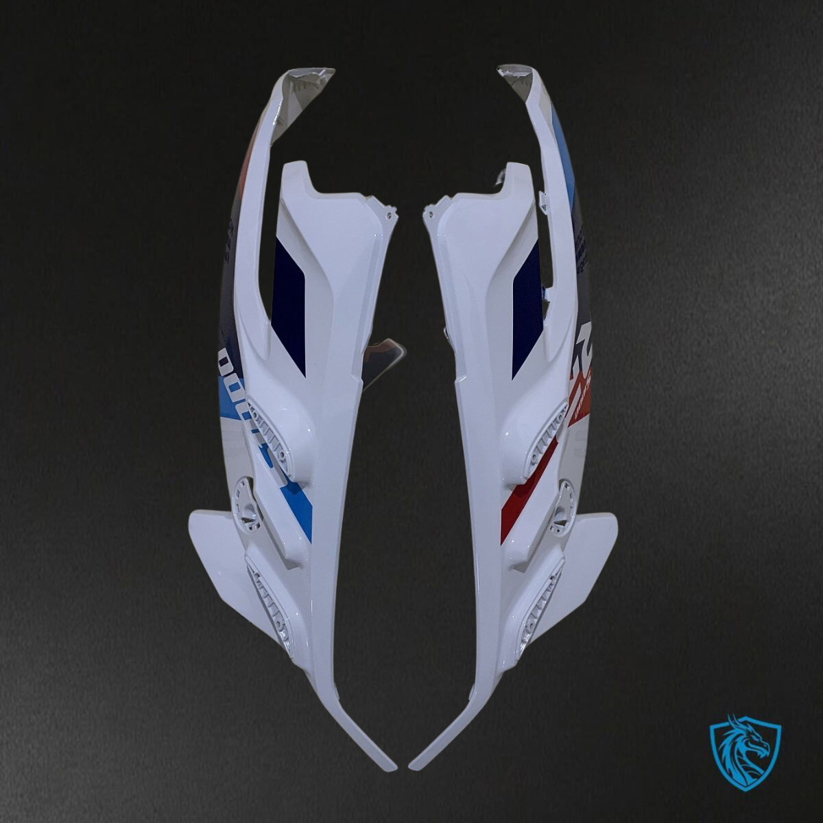 BMW S1000RR (2023) White, Black, Red & Blue - Replacement Motorcycle Fairings Kit