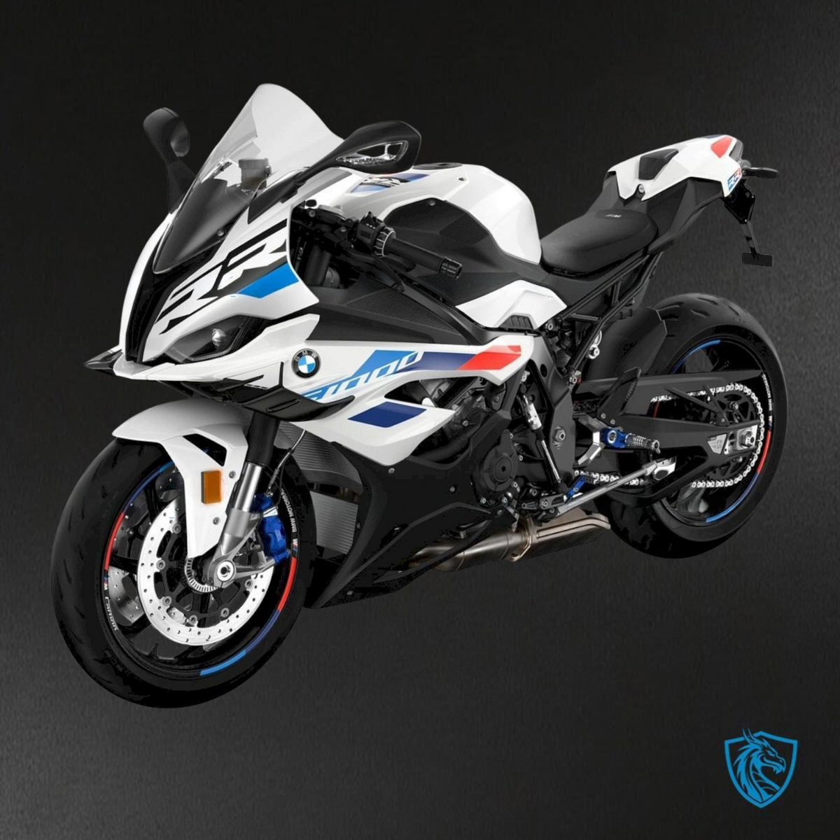 BMW S1000RR (2023) White, Black, Red & Blue - Replacement Motorcycle Fairings Kit