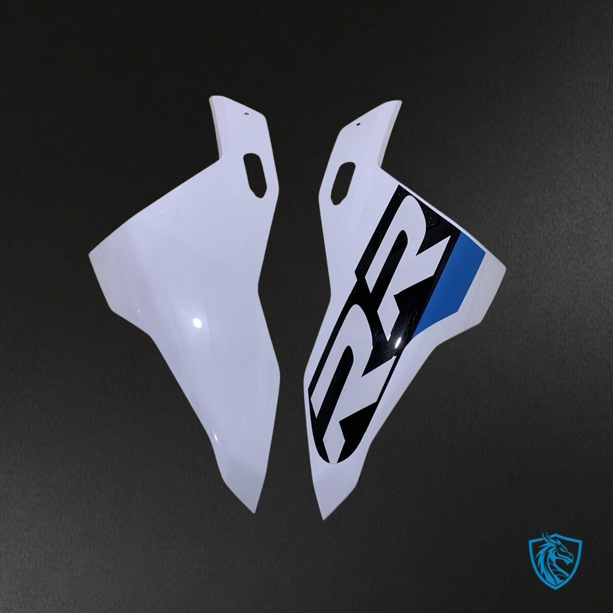 BMW S1000RR (2023) White, Black, Red & Blue Fairings Kit - Aftermarket ABS Bodywork