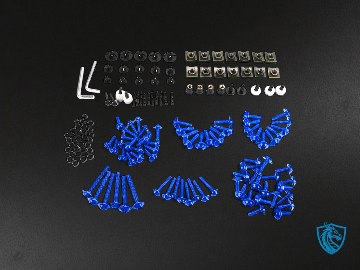 Gun-Metal Universal Fairing Bolt Kit – Premium Upgrade