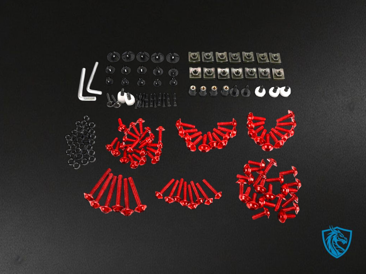 Gun-Metal Universal Fairing Bolt Kit – Premium Upgrade