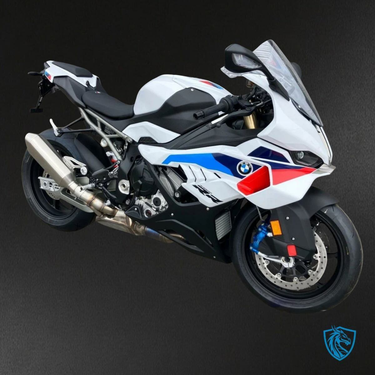 BMW S1000RR (2025) Whit, Black, Blue & Red Fairings Kit - Aftermarket ABS Bodywork