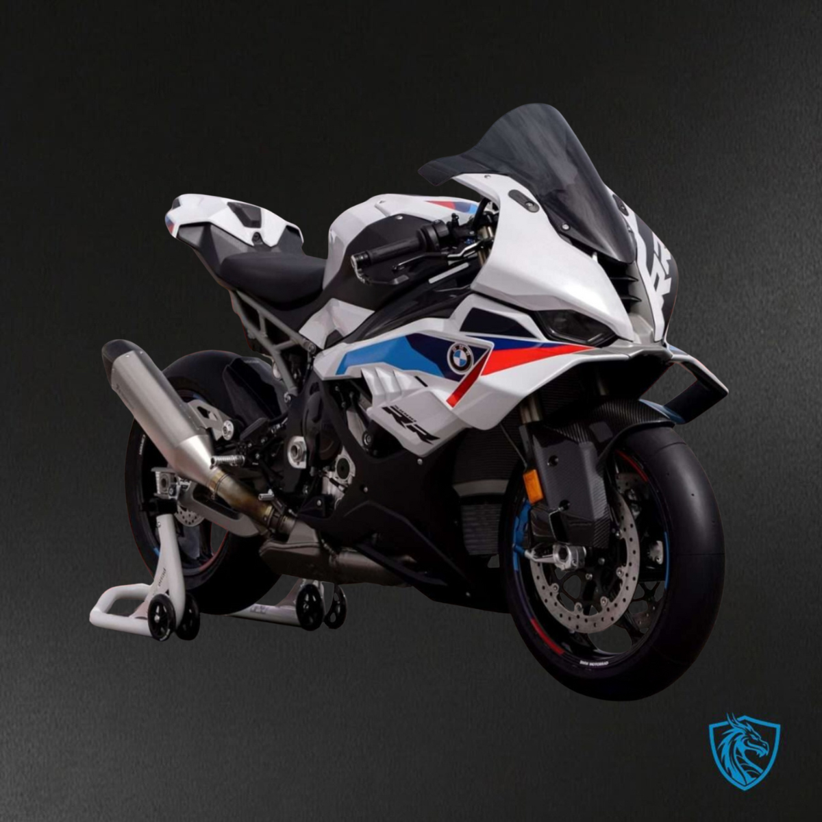 BMW S1000RR (2025) Whit, Black, Blue & Red Fairings Kit - Aftermarket ABS Bodywork