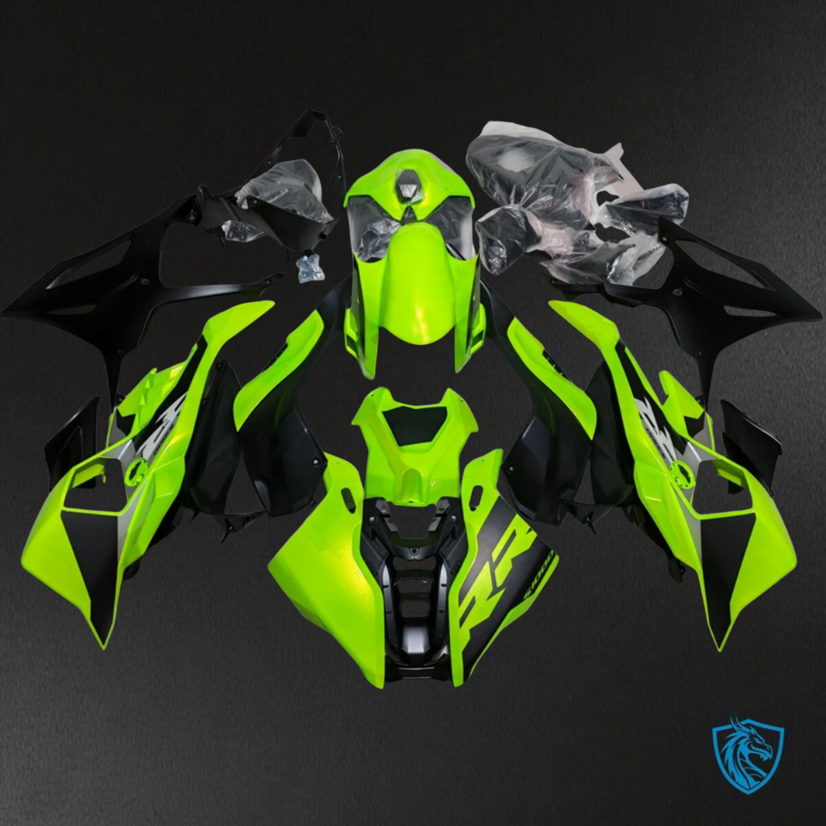 BMW S1000RR (2025) Green & Black - Custom ABS Fairing Kit