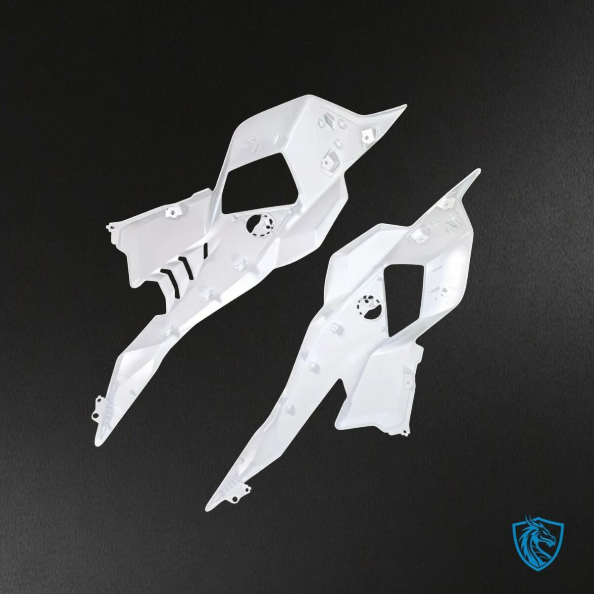 BMW S1000RR (2025) White & Black Fairings Kit - Aftermarket ABS Bodywork