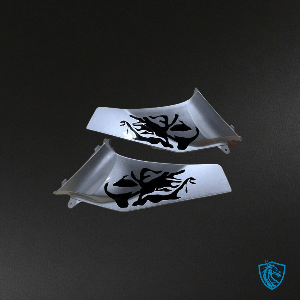 Honda CBR600RR (2005-2006) Silver, Black & White Fairing Kit - Aftermarket ABS Bodywork