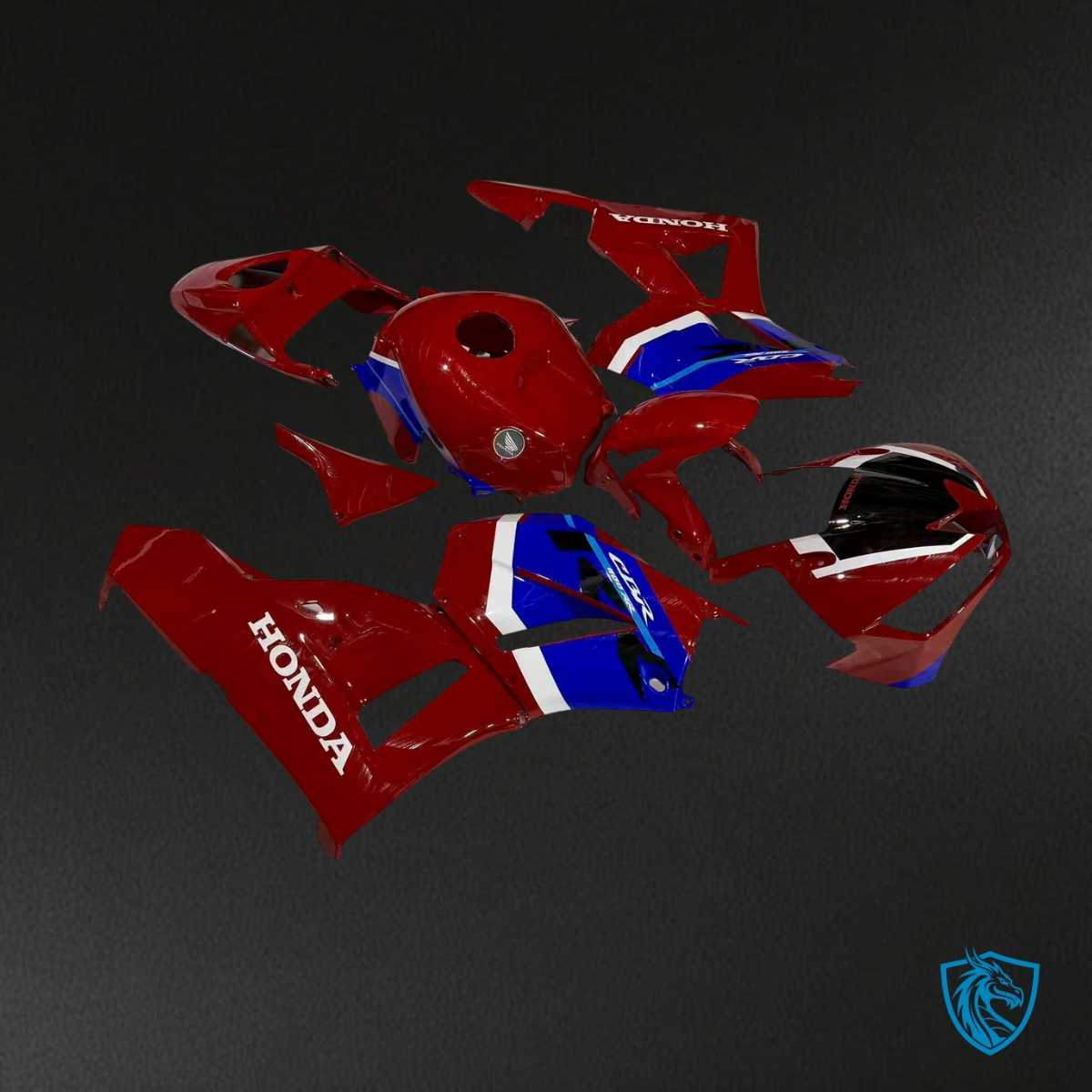 Honda CBR600RR (2013-2025) Gloss Red, Blue & White - Replacement Motorcycle Fairings Kit
