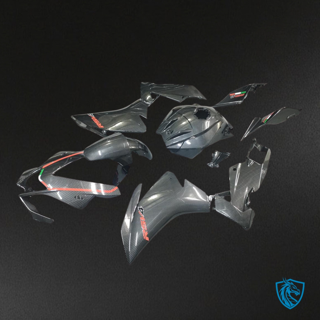 Aprilia RS4 (2012–2016) Carbon Design Fairings Kit – Aftermarket ABS Bodywork