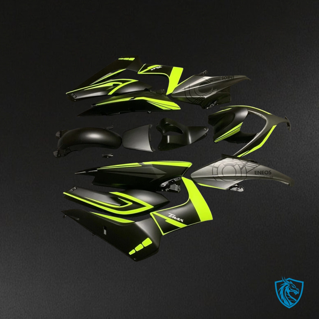 Yamaha TMAX500 (2008-2011) Black & Yellow - Custom ABS Fairing Kit