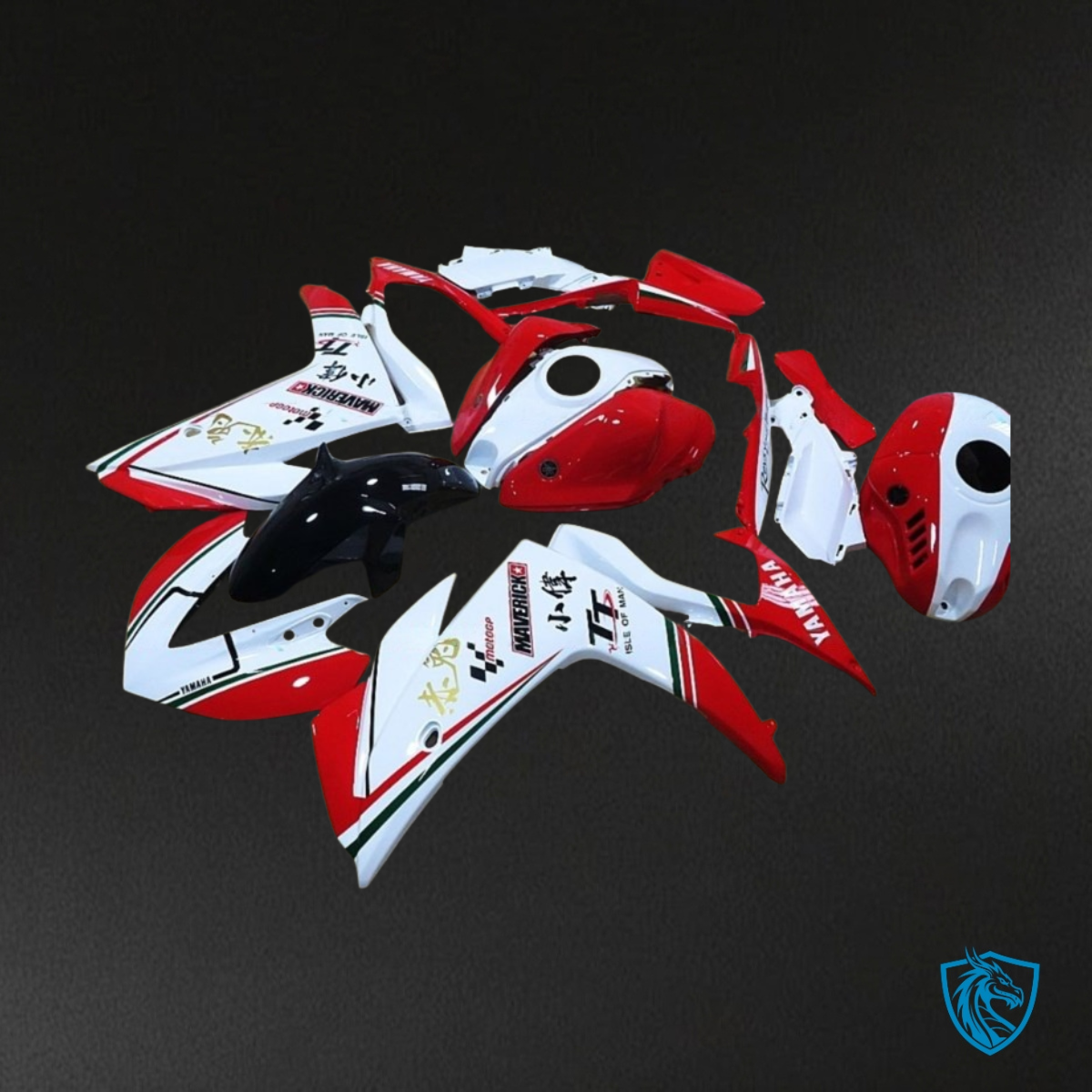 Yamaha YZF R3R25 (2015-2018) Red & White - Replacement Motorcycle Fairings Kit