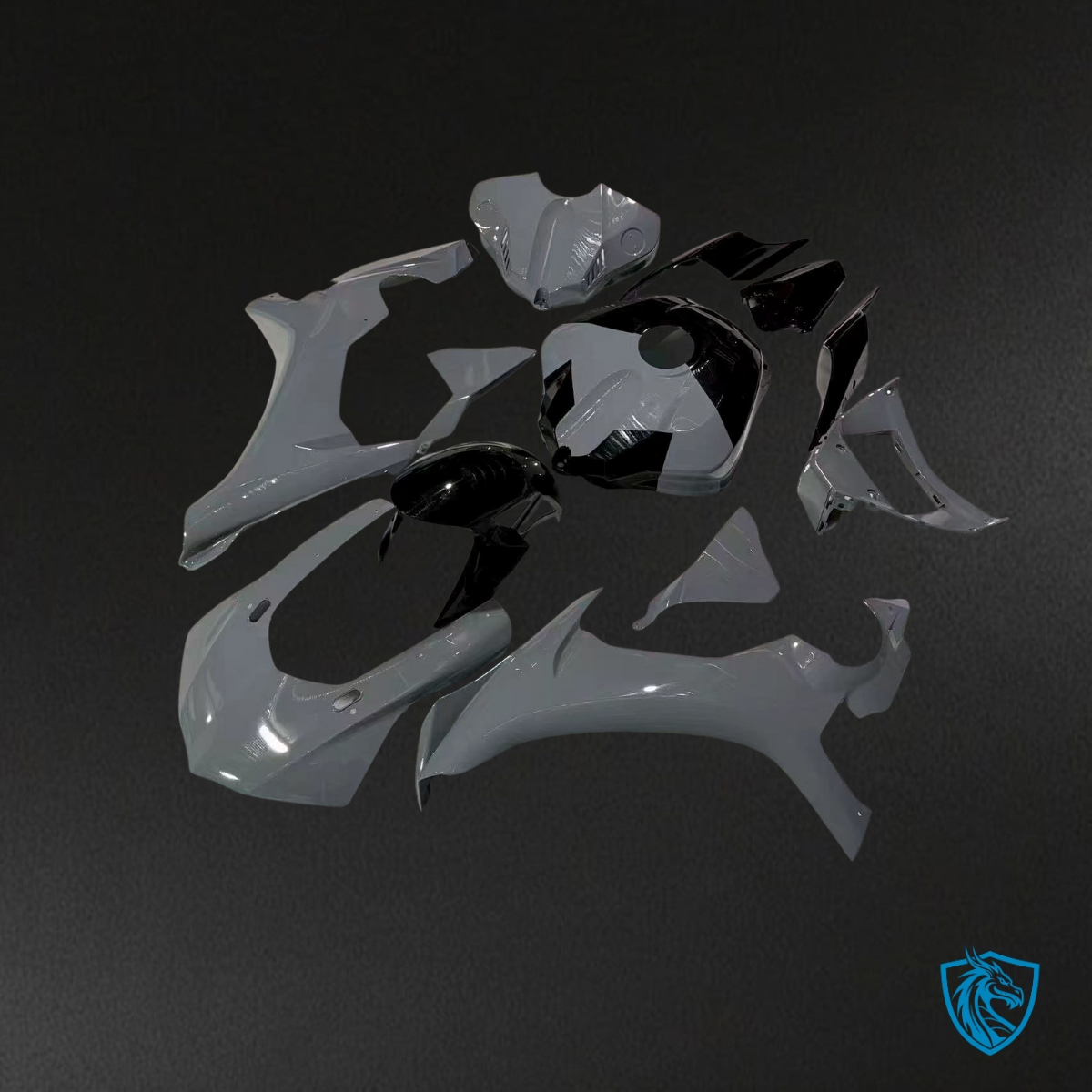 Yamaha R1 (2015-2019) Gloss White & black ABS Bodywork - Fairings Kit