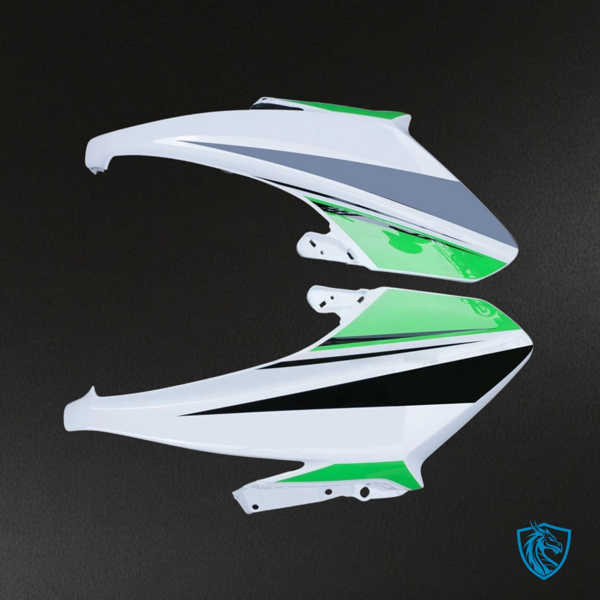 Yamaha XP500 (2008-2011) White, Black & Green Fairing Kit - Aftermarket ABS Bodywork