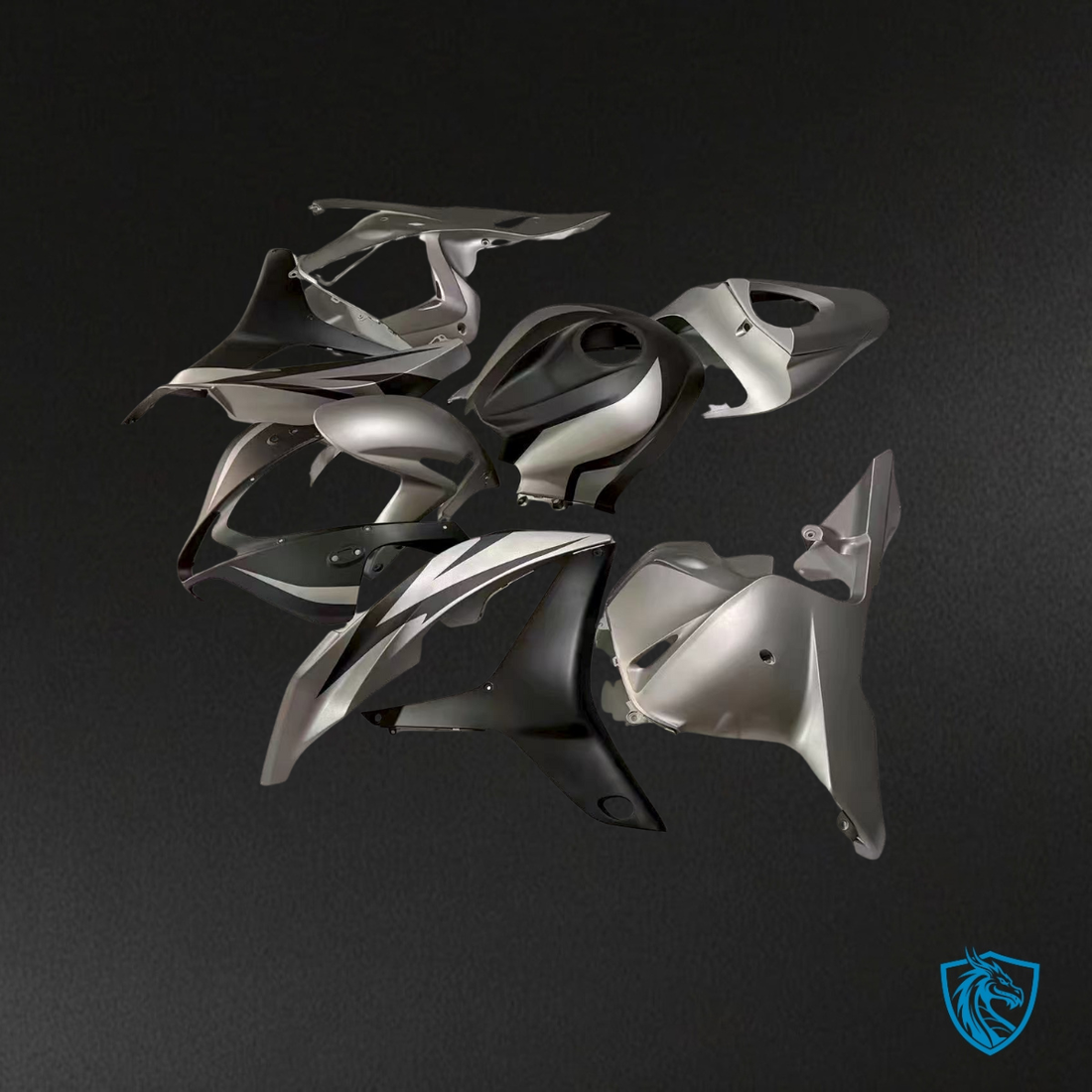 Honda CBR600RR (2009-2012) Matte Grey & Black - Custom ABS Fairing Kit