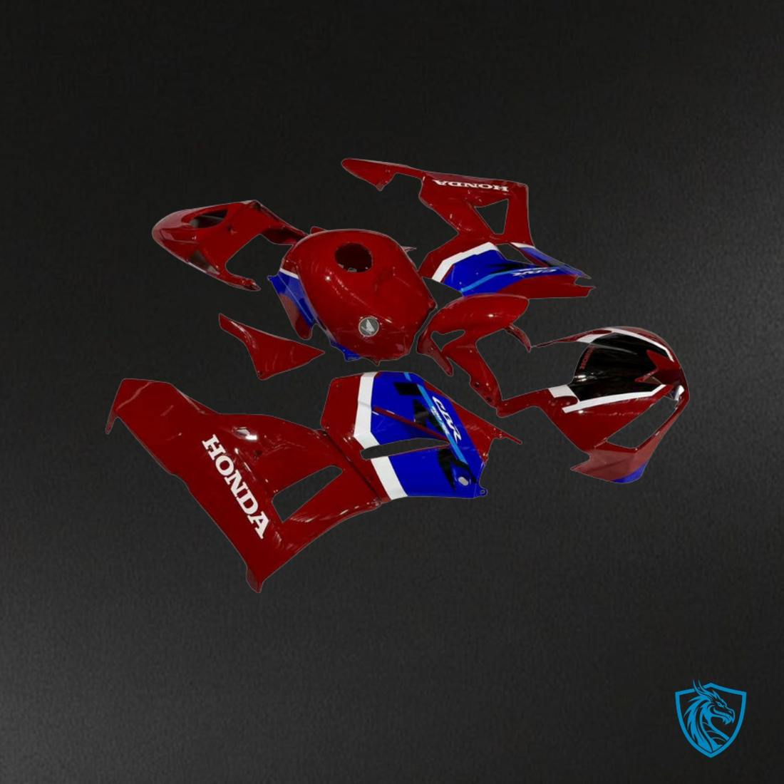 Honda CBR600RR (2013-2025) Gloss Red, Blue & White - Replacement Motorcycle Fairings Kit