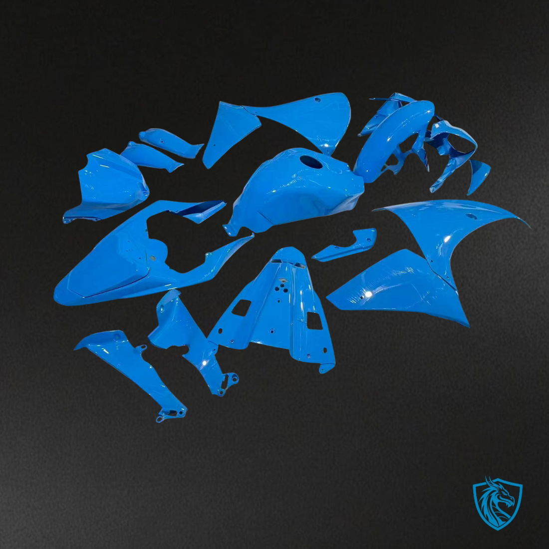 Yamaha R1 (2009-2011) Gloss Light Blue - Replacement Motorcycle Fairings Kit