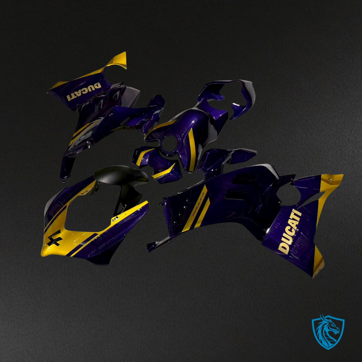 Ducati Panigale V2 (2020-2024) Gold, Blue & Black ABS Bodywork - Fairings Kit